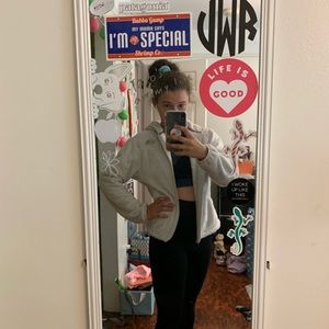 White Northface jacket